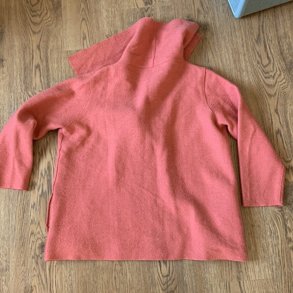Peach oversized jacket with large collar - Picture 2 of 7